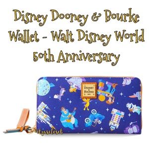 Disney Parks Dooney & Bourke Wallet - Walt Disney World 50th Anniversary NWT